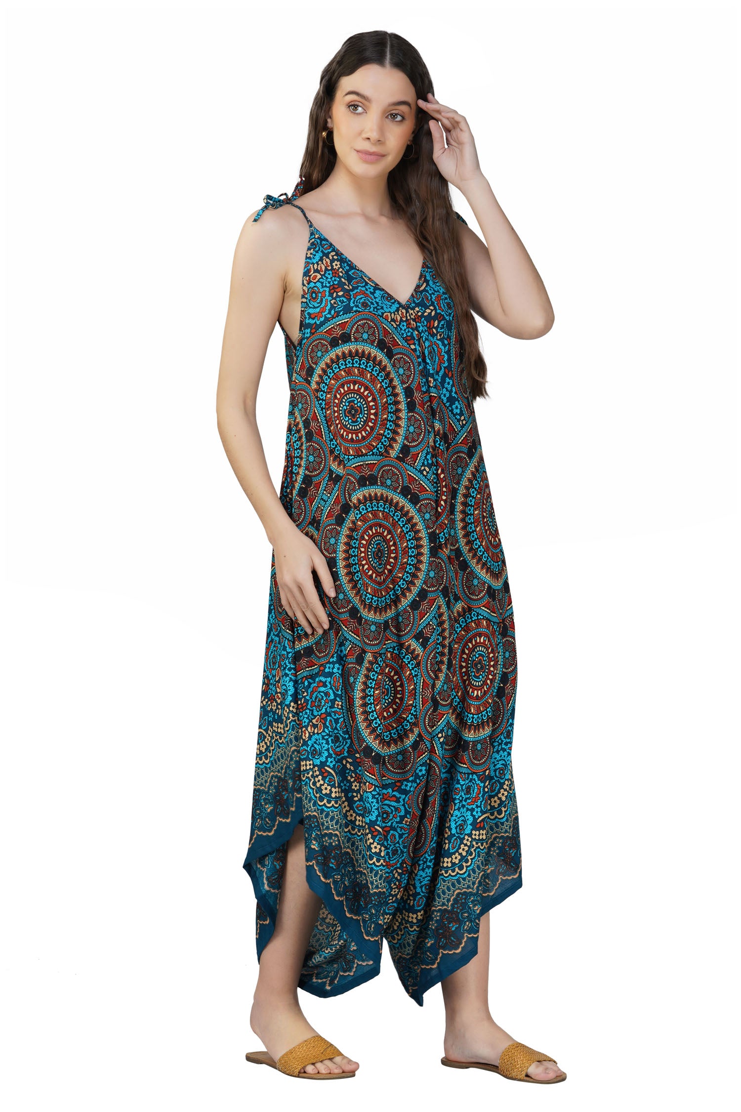 Full Length Jumpsuit - Turquoise
