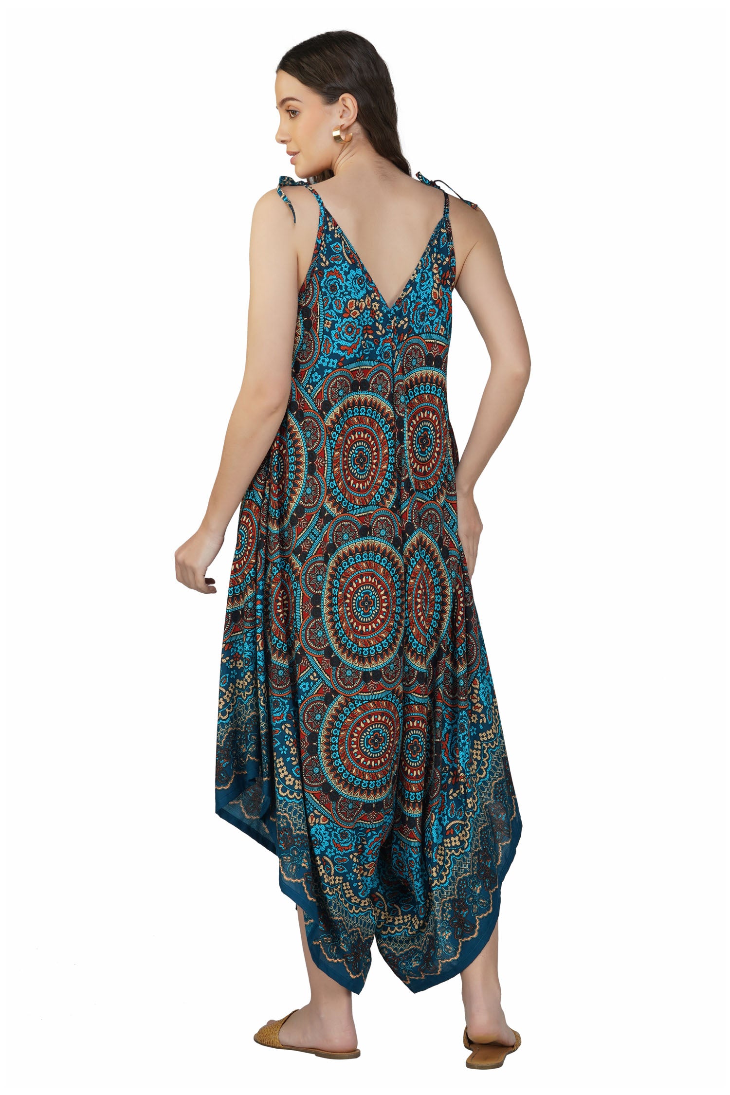 Full Length Jumpsuit - Turquoise